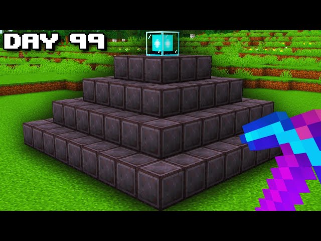 Can You Get a Full Netherite Beacon in 100 Minecraft Days?
