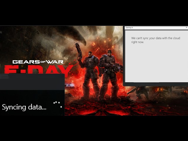 Fix Gears of War E-Day Stuck On Syncing Data/Can't Sync Data With Cloud Right Now PC (Game Pass)
