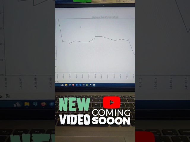 Channel State Information graph with ESP32 #channel #state #information #esp32 #youtubeshorts