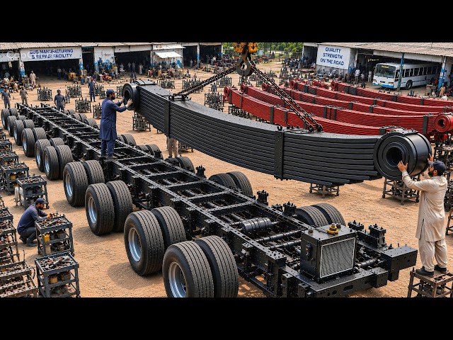 Amazing Manufacturing Process of Passenger Bus Leaf Springs | Factory Mass Production