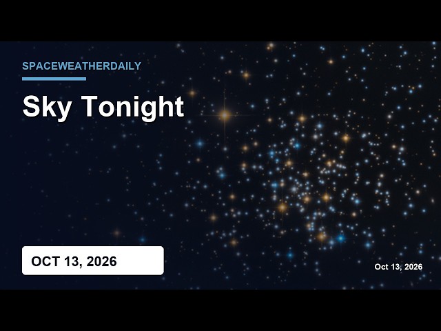 Sky Tonight: Moon, Planets, Meteor Showers & Bright Stars — Oct 13, 2026