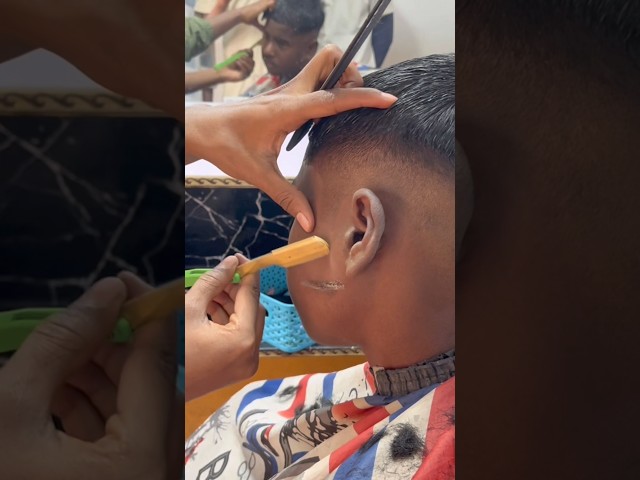 School boy beard shaving razor asmr trending