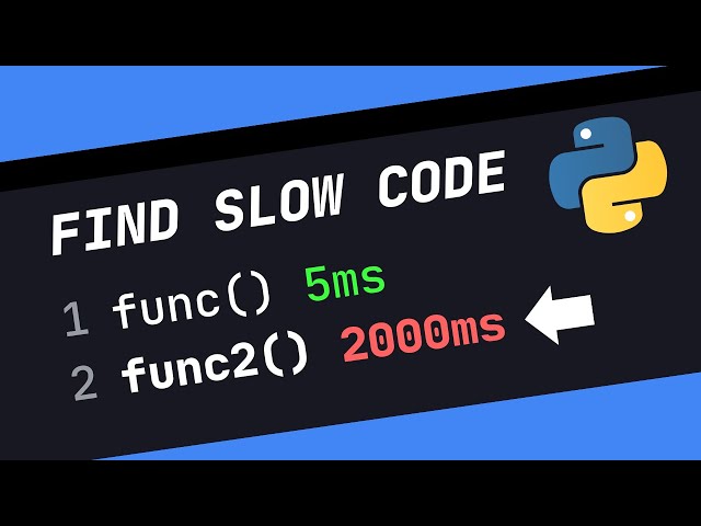 How To FIND SLOW CODE In Python & OPTIMIZE IT (FT. cProfile)