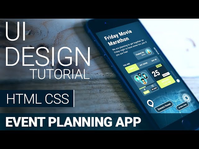 New Event Planning App: HTML + CSS Speed Coding with Source Code