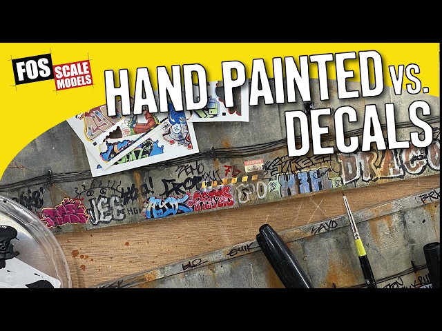 Graffiti for Your Model Railroad - Hand Painted & Decals