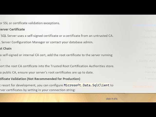 Fixing Serilog Logging Failure Due to Microsoft.Data.SqlClient.InOutOfProcHelper SSL Certificate Er