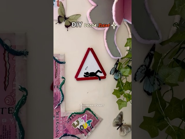 DIY Decor ideas✨|Easy Aesthetic Room decor❤️#shortvideo #diy #crafts