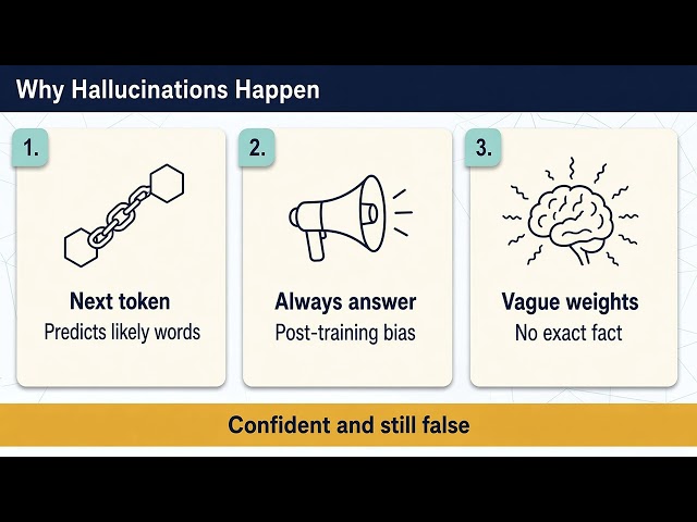 LLM Hallucinations & RAG Explained: Grounding, Retrieval & Limits