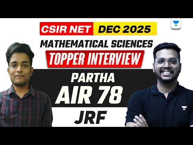 CSIR NET Dec 2025 AIR 78 | What They Did Different | CSIR NET Dec 2025 Result | CSIR NET
