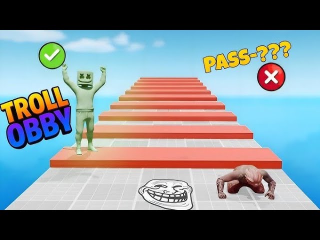 Solving All Hard🤕Levels of Troll Obby Part-1| Free Fire new viral craftland map