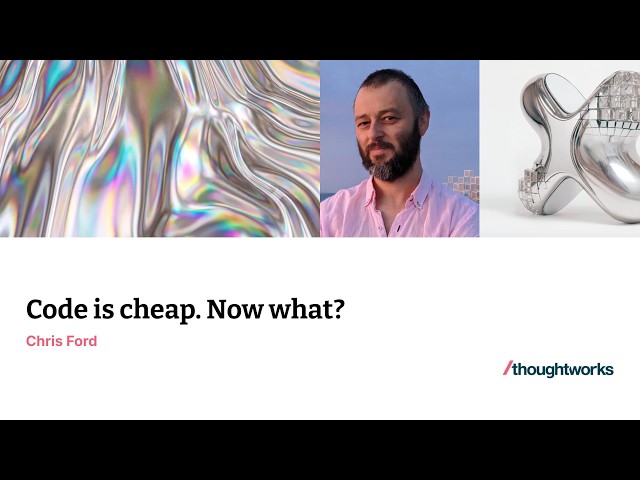 Code is cheap. Now what? — XConf Europe 2026