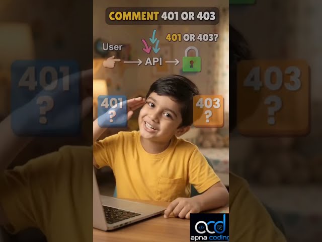 🚨 401 vs 403 HTTP Status Codes 🤯 | Every Developer Must Know This! #shorts