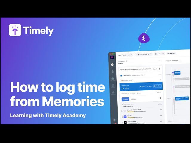 How to Log Time from Memories