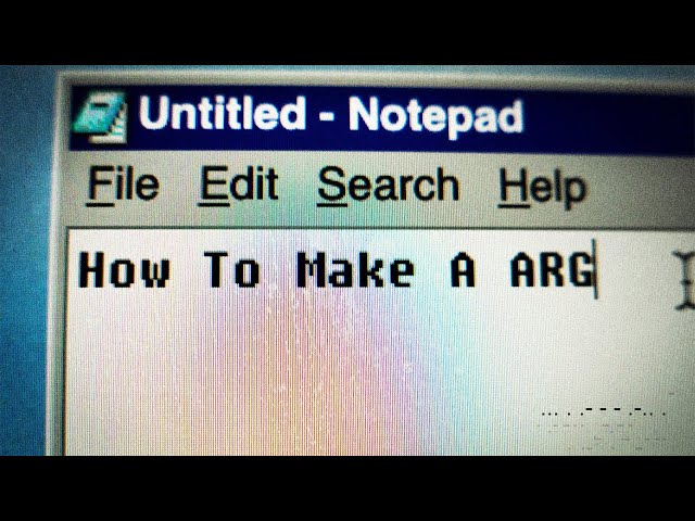 How to Make an ARG