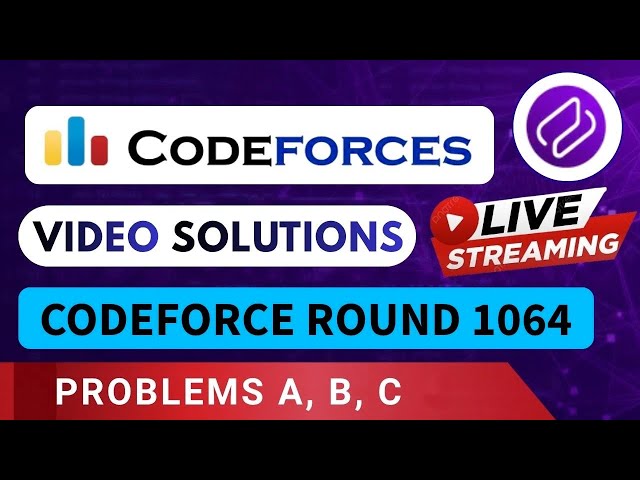 CodeForces Round 1064 | Video Solution - A to C | By Kumar Prateek #competitiveprogramming #coding
