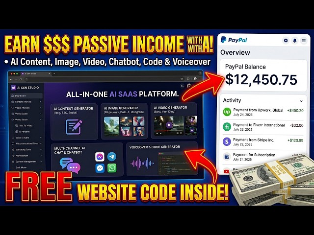 FREE AI Website Source Code | Build Your Own AI SaaS & Earn