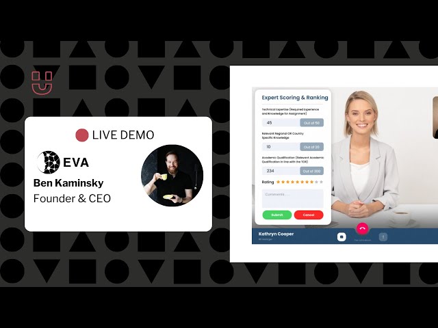 EVA ai Demo - The TA solution that leaves repetitive, tedious work to intelligent robots.