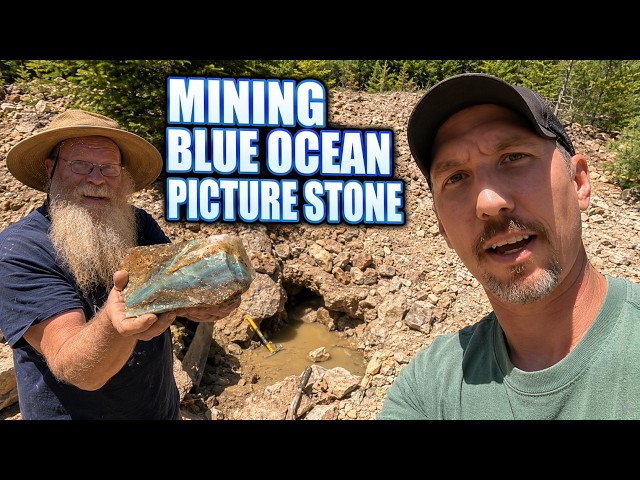 This Blue Rock Is Worth A Fortune!! Mining Ocean Picture Stone