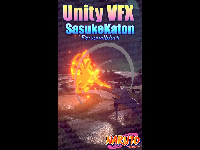 Naruto Katon かとん火遁 | My Unity VFX Workflow | Speed Art#shorts