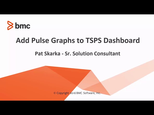 BMC TSOM: How To Display TrueSight Pulse Graphs