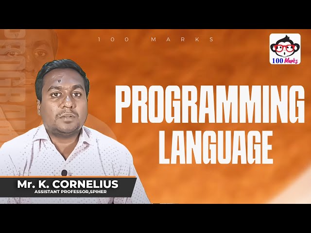 #Programming Languages - Learn Computer in Tamil - Online Class by Cornelius