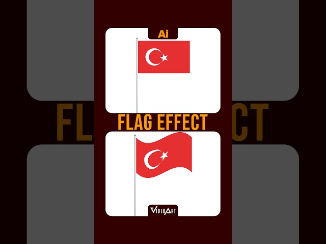 Flag Effect in Illustrator I How to Create a Flag Shape like a PRO