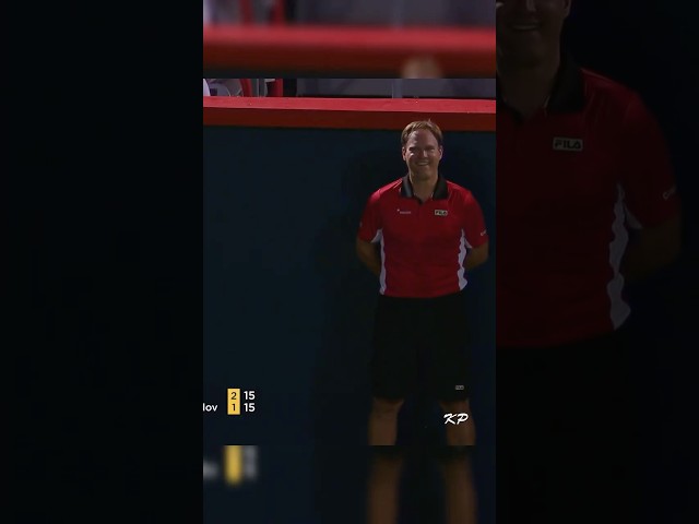 Ball Boy Amazing Catch on Shapovalov's Serve