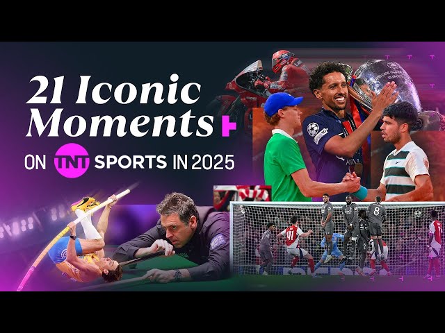 21 iconic sporting moments on TNT Sports in 2025 🔥