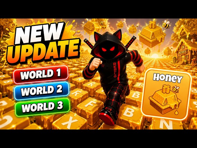 New HONEY Sound in World 1, 2 & 3 😱 +1 speed keyboard escape | Roblox