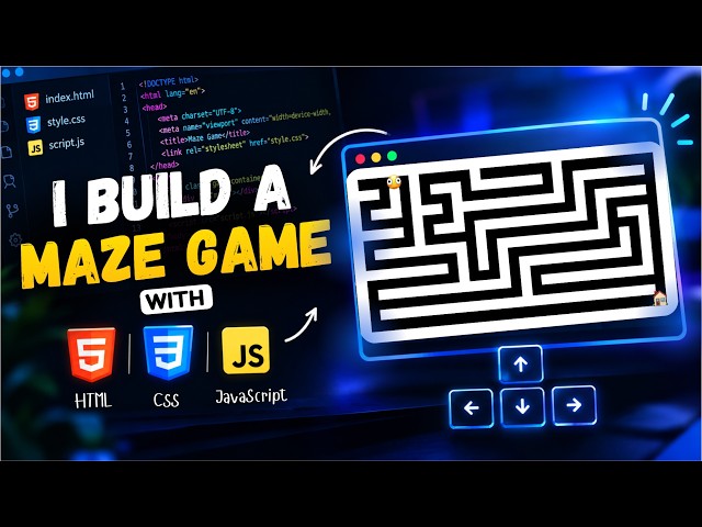 I Built a Maze Game Using HTML, CSS & JavaScript 🎮