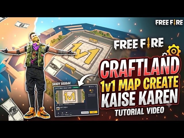 Free Fire 1v1 Craftland Map Kaise Banaye? Full Guide 🎮