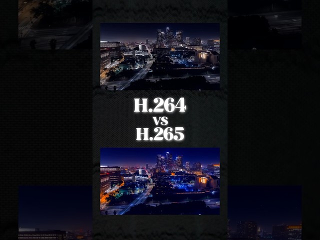 What's the difference Between H.264 Vs H.265 Footage?