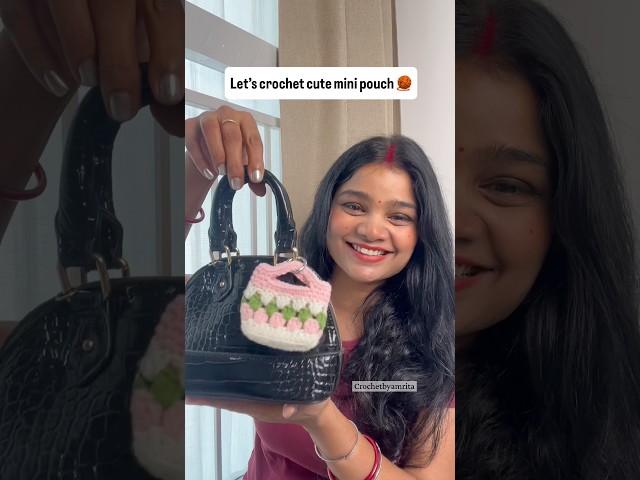 Must try this cute mini pouch😭❤️so cute - tutorial