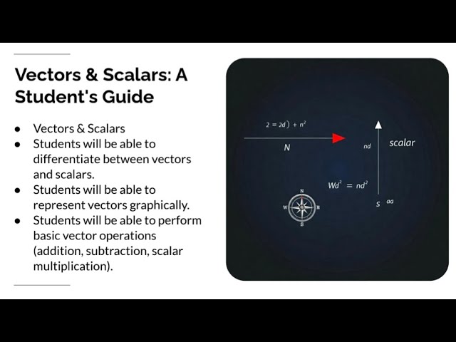Vectors & Scalars in Physics