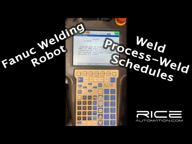 Fanuc Welding Robot - Weld Process/Schedule Tutorial