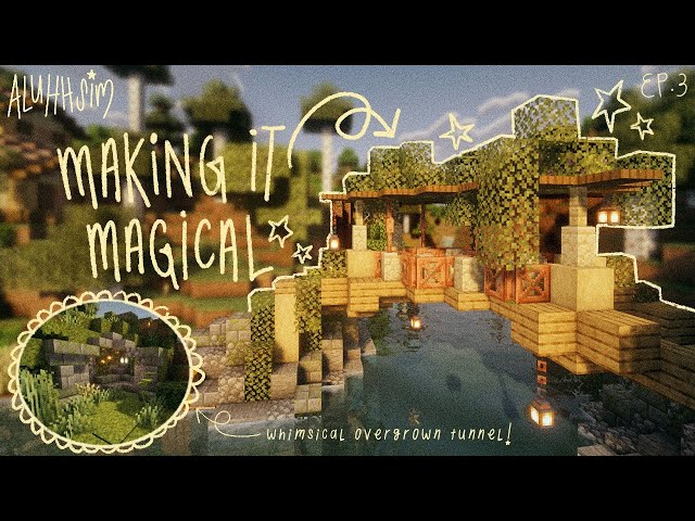 sleep while i build a whimsical bridge & tunnel in minecraft!💫🌿🌸 long play with commentary EP.3