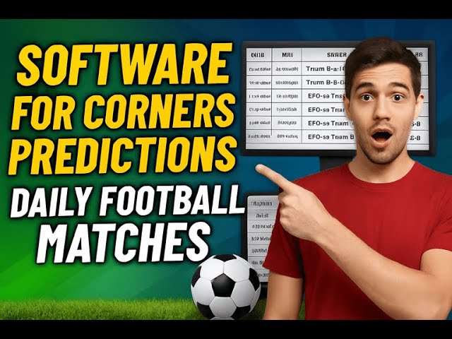 How to USE Software for Corners Predictions for Daily Football Matches
