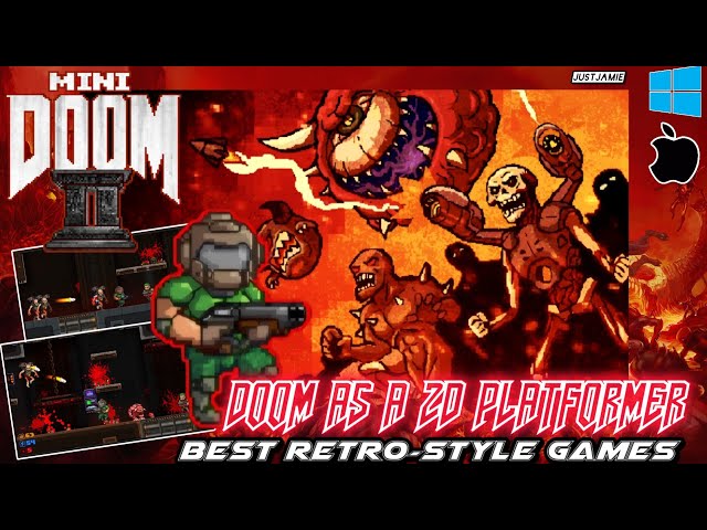 MiniDoom 2 - Doom Goes 2D Platforming! #doom #doom1993 #fangame