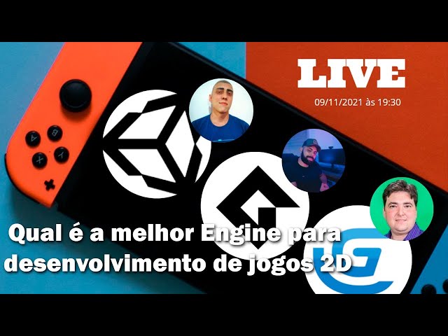 🔴 LIVE | Qual é a melhor Engine para desenvolvimento de jogos 2D? (UNITY, GAME MAKER, GDEVELOP)