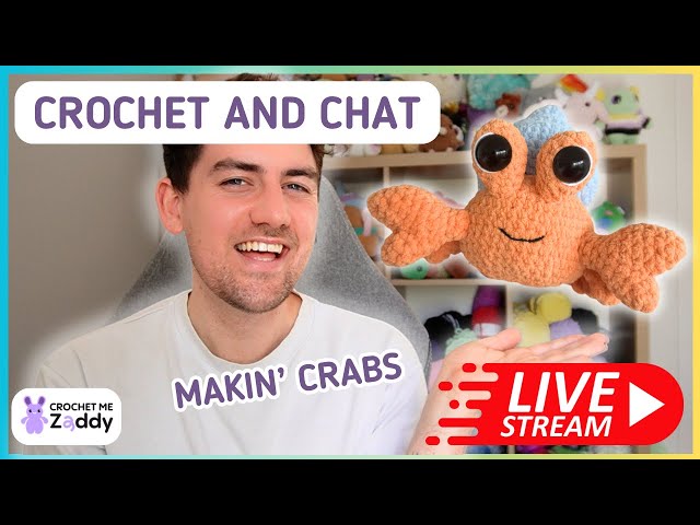 Crocheting a Hermit Crab + answering your questions 🐚 LIVE CROCHET CHILL SESH