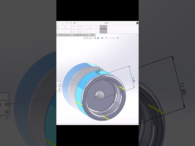 How to Design a Knurled Nut In SolidWorks / Quick Tutorial