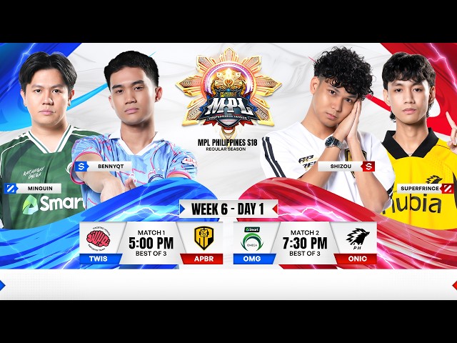 🔴 LIVE | MPL PH S18 | ENGLISH - Week 6 Day 1