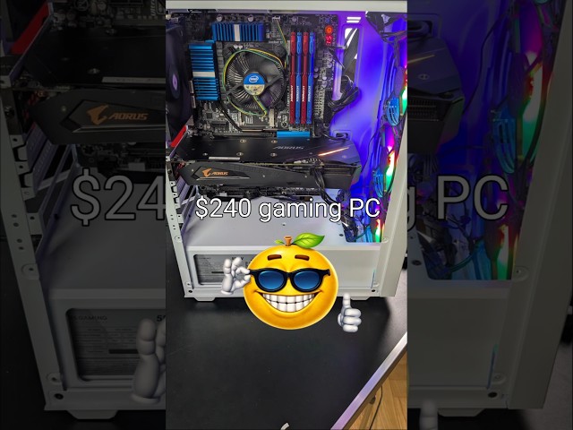$240 gaming PC🔥🔨🥀💯🎉🙏🏻😭💯🥀