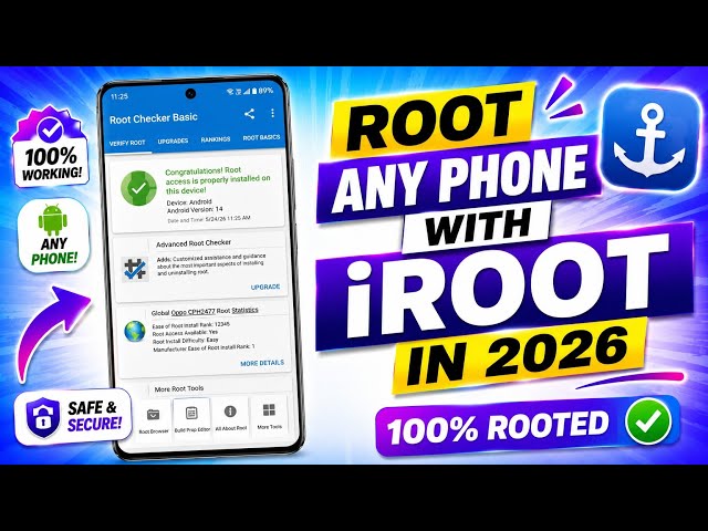Root Any Android Phone With iRoot | One Click Root | How To Root