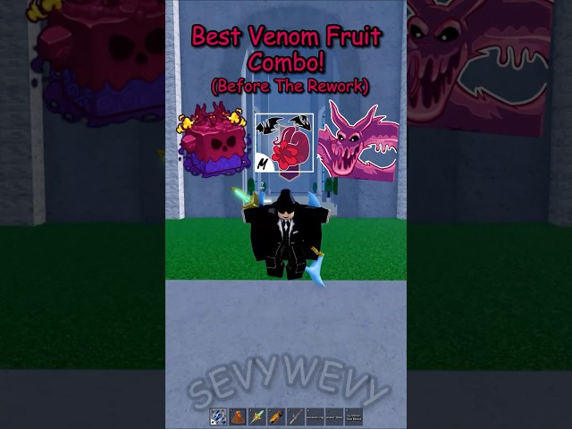 Best Venom Fruit Combo! (Before The Rework) #roblox #bloxfruits #shorts