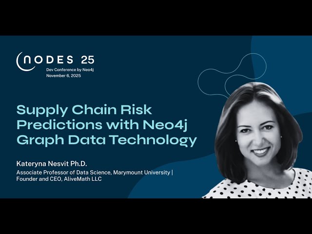 Supply Chain Risk Predictions with Neo4j Graph Data Technology