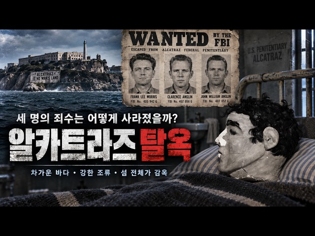 탈옥 불가능한 감옥에서 가짜 머리만 남기고 사라진 세 죄수 | 알카트라즈 탈옥