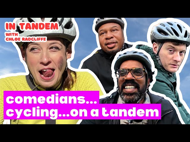 James Acaster & Romesh Ranganathan on a tandem bike with Chloe Radcliffe - SEASON 1 COMPILATION