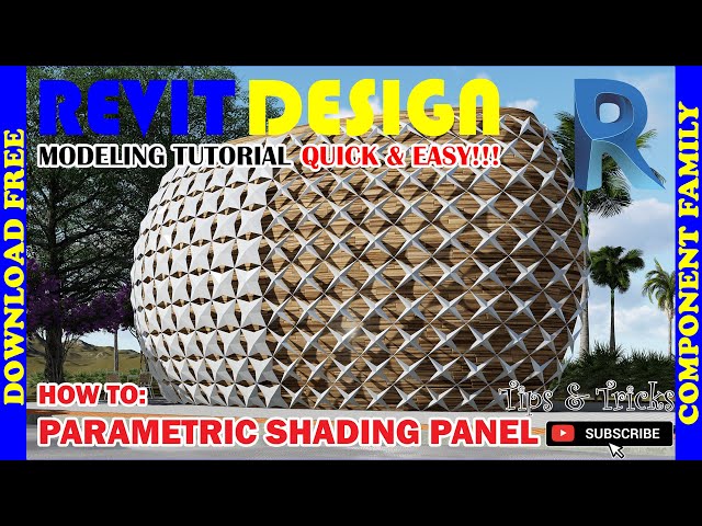 RD010. Modeling Tutorial. Parametric Shading Panel. Generic Model Pattern Based.
