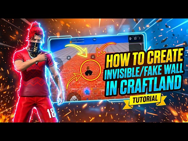 Free Fire Craftland Invisible Wall & Fake Wall Tutorial 🔥 | Complete Guide + Scripts